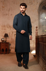 NAVY BLENDED KAMEEZ SHALWAR