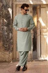 SEA GREEN BLENDED KAMEEZ SHALWAR