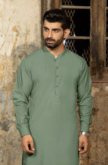 SAGE GREEN BLENDED KAMEEZ SHALWAR