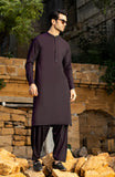 WINTER'24 MEN KAMEEZ SHALWAR EMBROIDERED LIGHT BURGUNDY