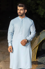 ICE BLUE BLENDED KAMEEZ SHALWAR