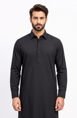 BLACK BLENDED KAMEEZ SHALWAR