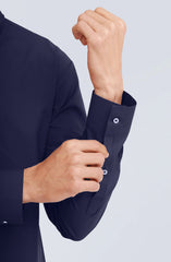 NAVY BLENDED KAMEEZ SHALWAR