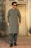 WINTER'24 MEN KAMEEZ SHALWAR WITH WAIST COAT DARK GREY