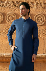NAVY 100% COTTON KAMEEZ SHALWAR