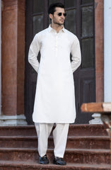 OFF WHITE BLENDED KAMEEZ SHALWAR