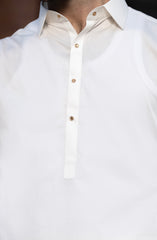 OFF WHITE BLENDED KAMEEZ SHALWAR