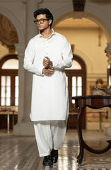 OFF-WHITE 100% COTTON KAMEEZ SHALWAR
