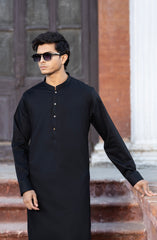 BLACK 100% COTTON KAMEEZ SHALWAR
