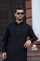 BLACK 100% COTTON KAMEEZ SHALWAR