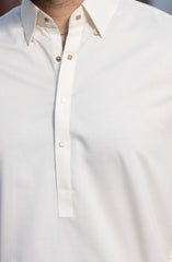 CREAM 100% COTTON KAMEEZ SHALWAR