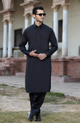 CHARCOAL 100% COTTON KAMEEZ SHALWAR