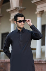 CHARCOAL 100% COTTON KAMEEZ SHALWAR