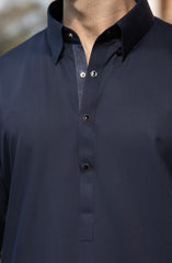 NAVY BLENDED KAMEEZ SHALWAR