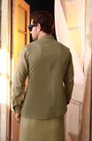 WINTER'24 MEN KAMEEZ SHALWAR WITH WAIST COAT SAND