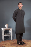 WINTER'24 MEN KAMEEZ SHALWAR WITH WAIST COAT PURPLE