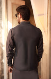 WINTER'24 MEN KAMEEZ SHALWAR WITH WAIST COAT CHARCOAL