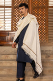 WINTER'23 MEN SHAWL FORMAL OFF WHITE