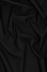 BLACK BLENDED UNSTITCHED