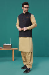 WINTER'23 MEN WAISTCOAT FORMAL BLACK