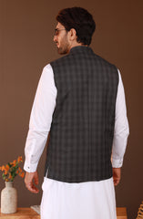 PRE WINTER'23 MEN WAISTCOAT FORMAL CHARCOAL