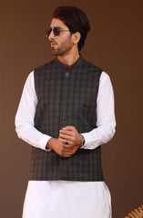 PRE WINTER'23 MEN WAISTCOAT FORMAL CHARCOAL