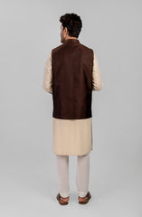 BROWN PLAIN WAISTCOAT