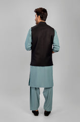 WINTER'23 MEN WAISTCOAT FORMAL BLACK