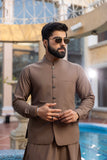 MEN WAISTCOAT FORMAL LIGHT BROWN