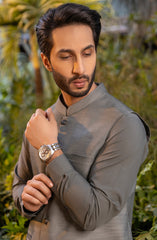 GREEN BLENDED WAISTCOAT