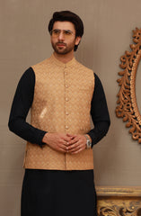 MEN WAISTCOAT FORMAL BEIGE