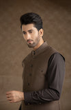 FESTIVE'23 FORMAL PLAIN WAISTCOAT BROWN