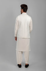 WINTER'23 MEN WAISTCOAT FORMAL WHITE