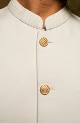 OFF WHITE BLENDED WAISTCOAT