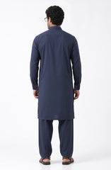 NAVY BLENDED KAMEEZ SHALWAR