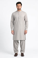 LIGHT-BEIGE BLENDED KAMEEZ SHALWAR