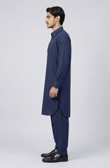 NAVY BLENDED KAMEEZ SHALWAR