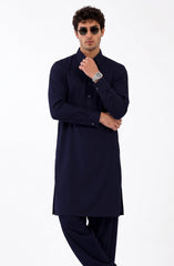 NAVY BLENDED KAMEEZ SHALWAR