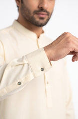 CREAM BLENDED KAMEEZ SHALWAR