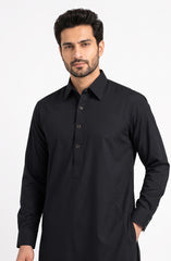 BLACK BLENDED KAMEEZ SHALWAR