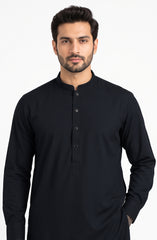 BLACK BLENDED KAMEEZ SHALWAR