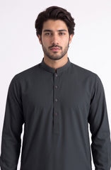 SEAL-GREY BLENDED KAMEEZ SHALWAR