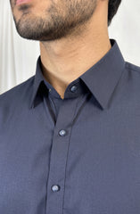 NAVY BLENDED KAMEEZ SHALWAR