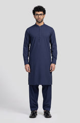 NAVY BLENDED KAMEEZ SHALWAR