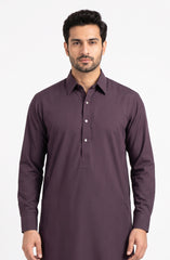 MAROON BLENDED KAMEEZ SHALWAR