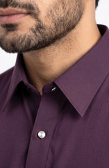 MAROON BLENDED KAMEEZ SHALWAR