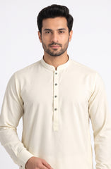 CREAM BLENDED KAMEEZ SHALWAR