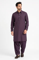 MAROON BLENDED KAMEEZ SHALWAR