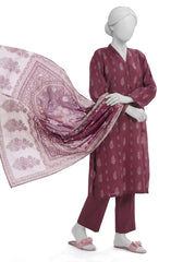 3 PIECE - PRINTED LAWN STITCHED