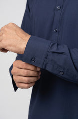 NAVY BLENDED KAMEEZ SHALWAR